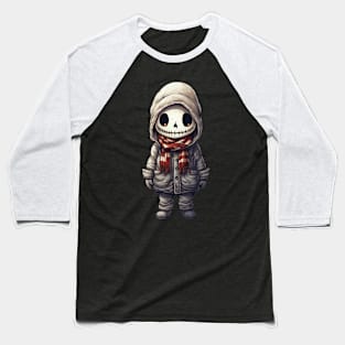 Spooky skull figure in mask perfect for halloween ! Baseball T-Shirt